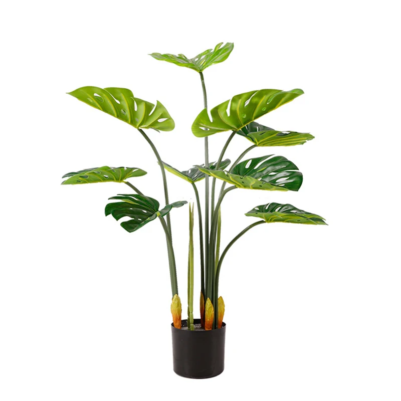 

Large Scale Artificial Plant Plastic Turtle Backed Bamboo False Tropical Green Plant Bonsai Family Garden Living Room Decoration