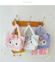 20cm sanrio plush handbags high quailty my melody kuromi cinnamoroll plush bags kawaii cartoon bento lunch box bag birthday gift