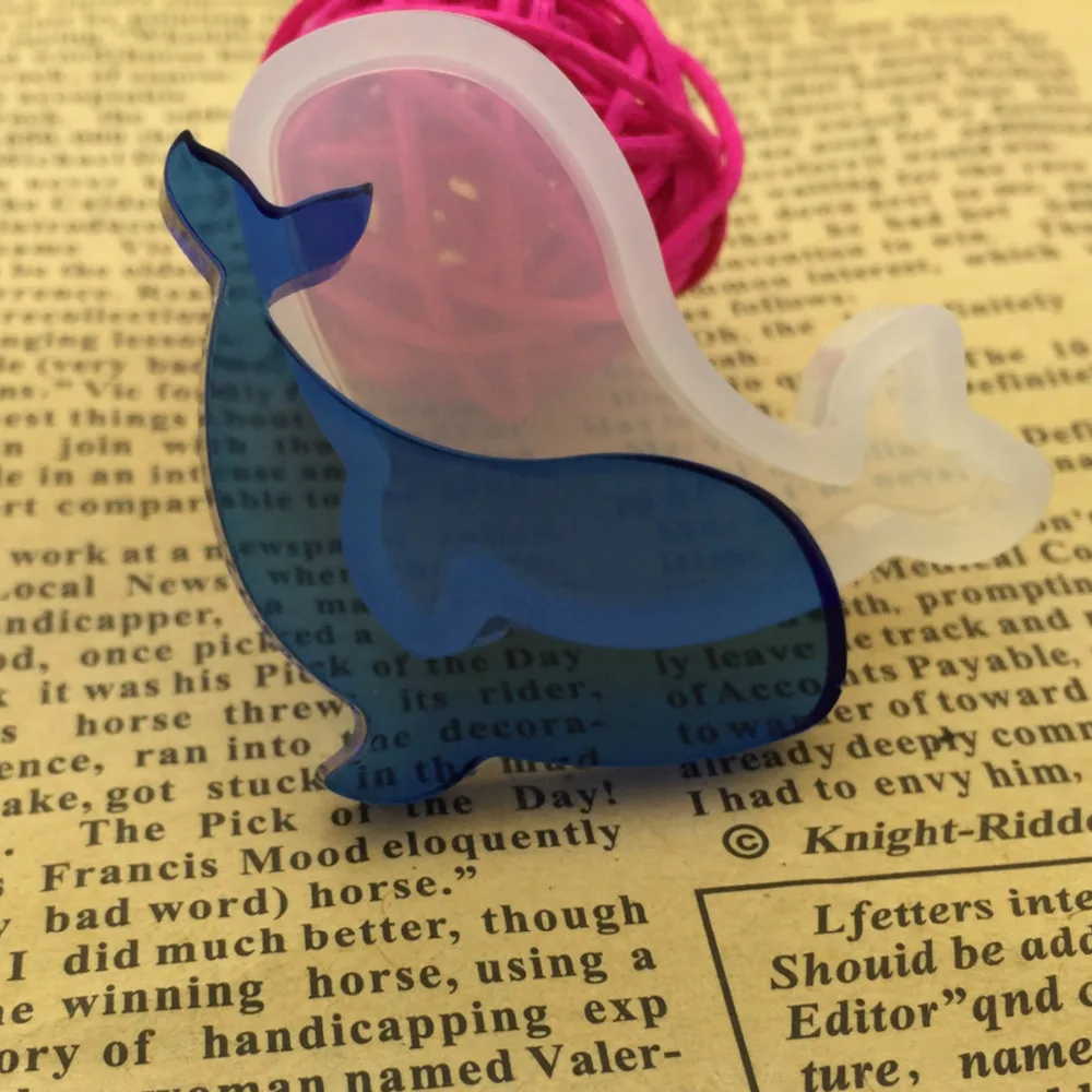 Doreen Box силиконовая полимерная форма в форме Кита белая для самостоятельного