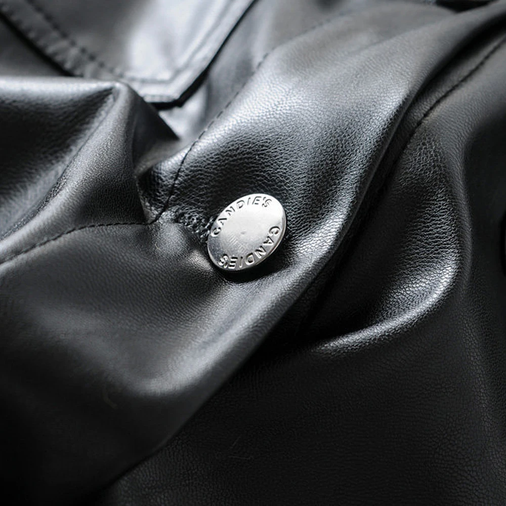 Осень 2020 свободная куртка из искусственной кожи женские повседневные пальто