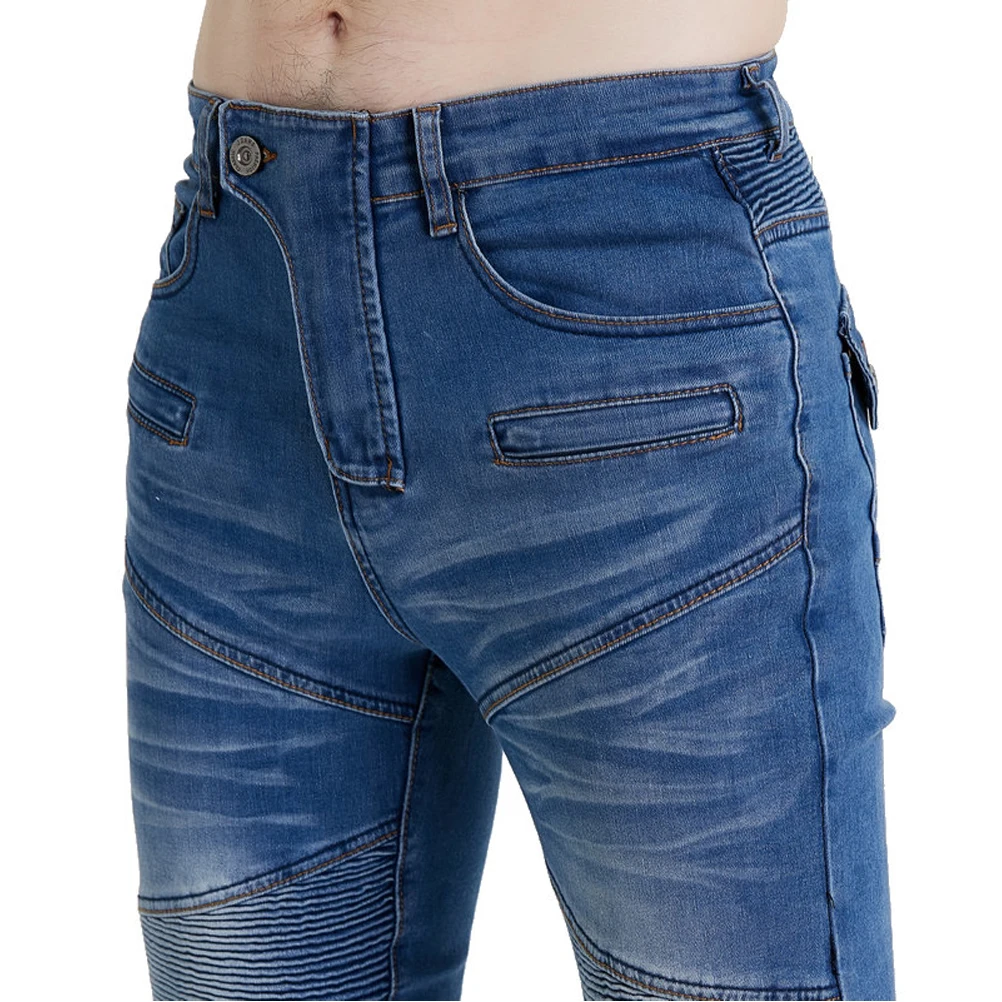 Джинсы для езды на мотоцикле CE защитные наколенники штаны мотокросса