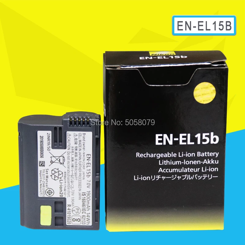 EN-EL15b ENEL15b RU EL15b Камера Батарея для Nikon Z6 Z7 беззеркальных D850 D810 D750 D610 D7500 D7200 MH-25