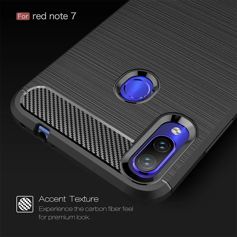 Для Xiaomi Redmi Note 7 Чехол iPaky для Redmi Note 7 Pro Чехол Силиконовый карбоновый матовый противоударный чехол для Redmi Note 7s