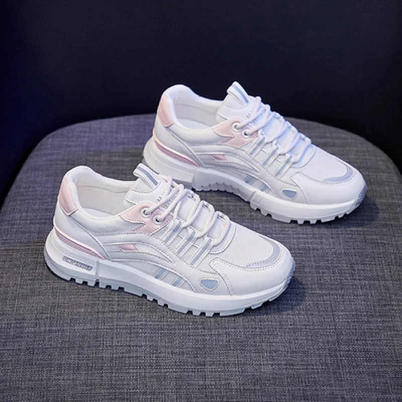 

Lightweight Sneakers Women Breathable Mesh Walking Shoes Platform Trainers 2021 New Fashion Comfortable Casual Shoes for Women