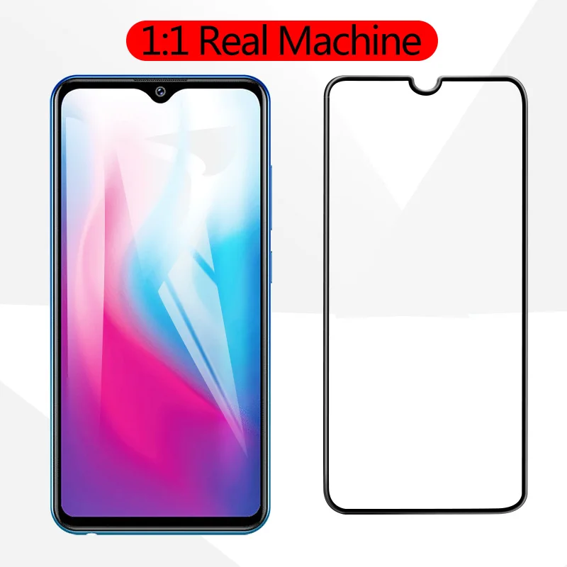 2 шт. 9H полное покрытие закаленное стекло для Vivo Y91 Y93 Y95 Y97 Y81 Защитная пленка Y 91 93 95