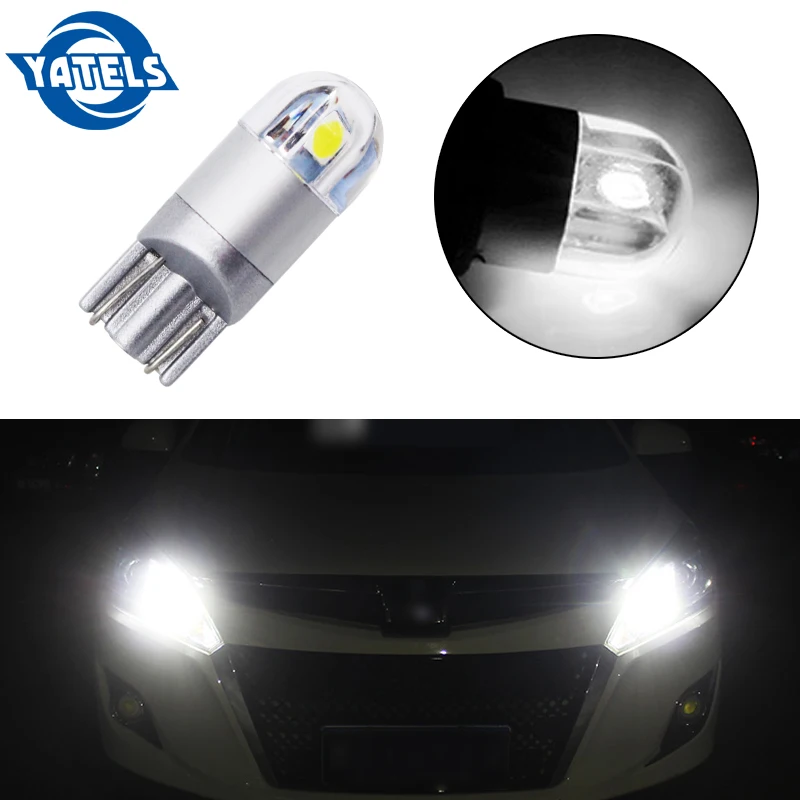 1 шт. T10 светодиодный белый свет 168 501 W5W светильник танкетка 3030 2SMD интерьерные огни