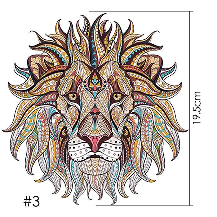 Термоклейкие нашивки для одежды термонаклейки с утюгом в виде льва простой