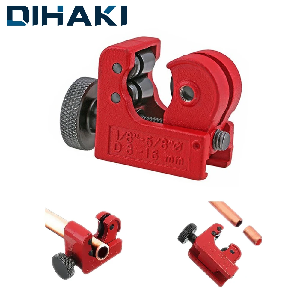

16mm(5/8") Mini Tube Cutter Pipe Scissor Soft Metal Pipe Cutter Tubing Slice Knife Cutter Shear Heavy Duty Cut Plumbing Tool