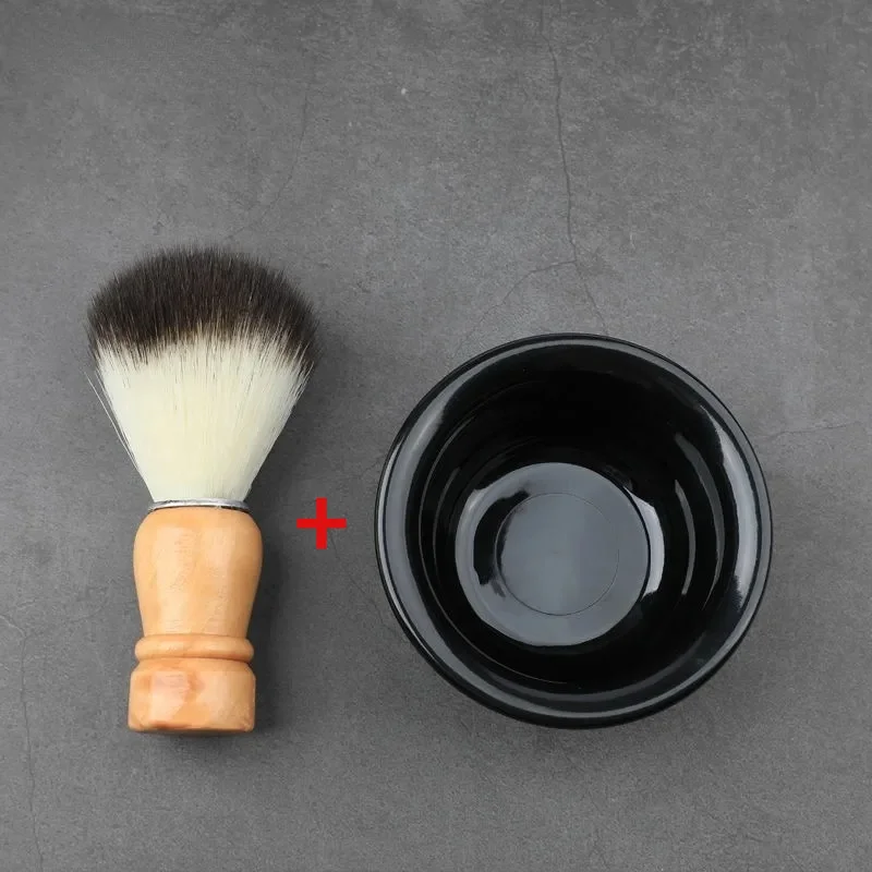 

1 шт. чаша + 1 кисть для ПК Мужская Чаша для бритья кружка для мыла инструменты для чистки лица держатель мужской прибор для бритья чаша для бр...