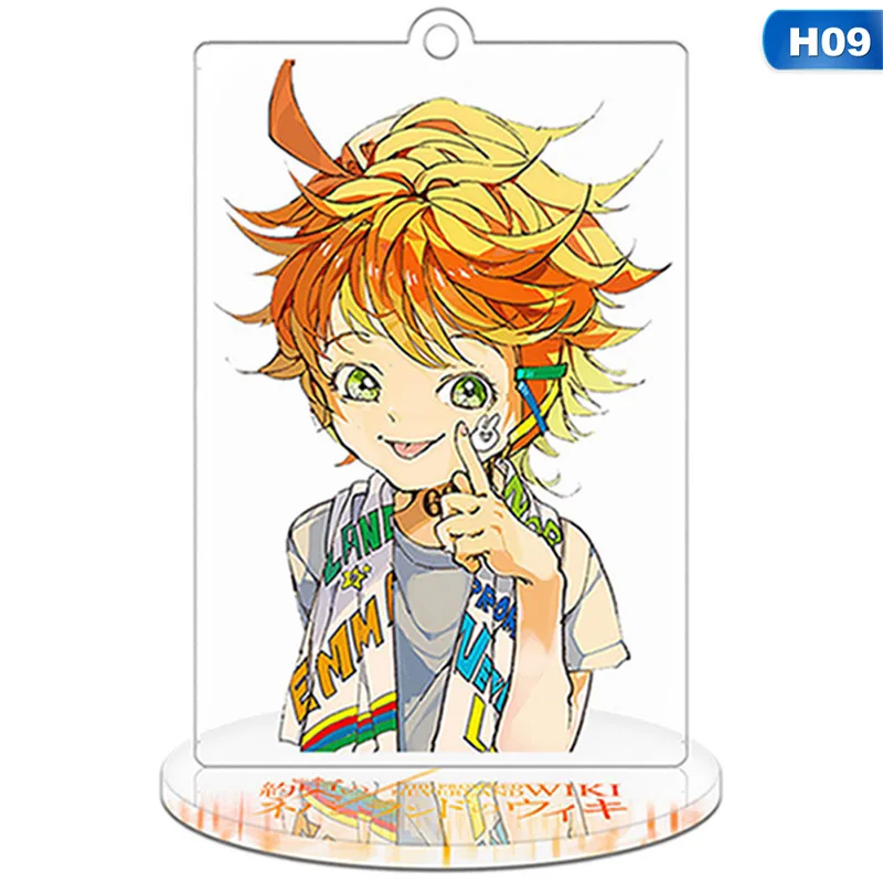 KEY4577H09 Аниме обещанный Neverland Yakusoku no Neverland Норман Рей Эмма Косплей стенд фигура акриловый брелок Шарм брелок подвеска - Цвет: KEY4577H09