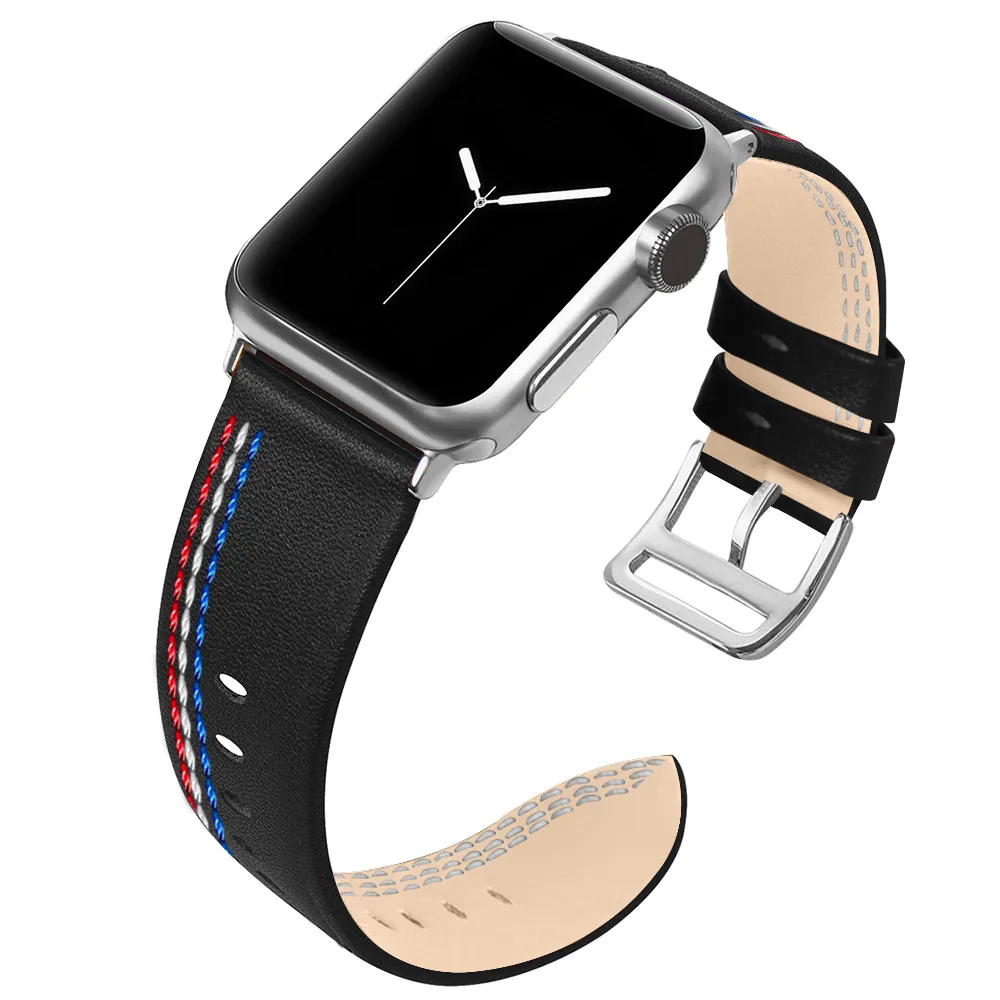Кожаный ремешок для часов Apple Watch 42 мм Iwatch Series 4 3 2 1 40 44 сменный аксессуары |