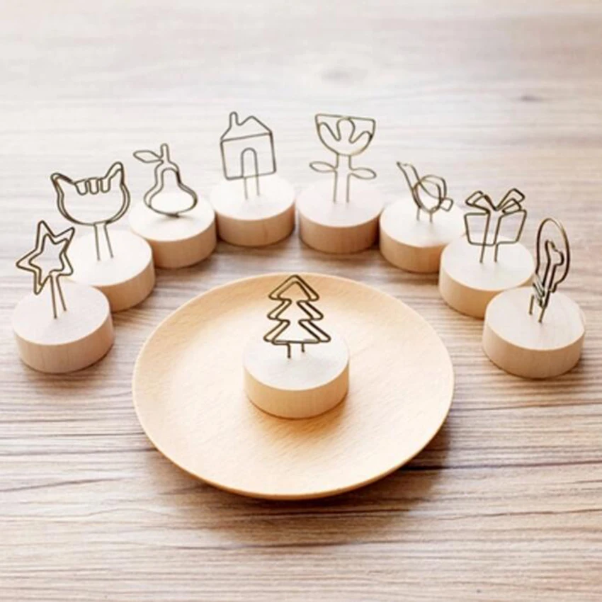 1 шт. простой и изящный круглый вырез сделают вас более Деревянный сообщение