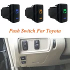 Зеленый и синий светодиодный кнопочный переключатель для холодильника Toyota Landcruiser Hilux Prado120 TacomaFJ Cruiser4runnerHighlander