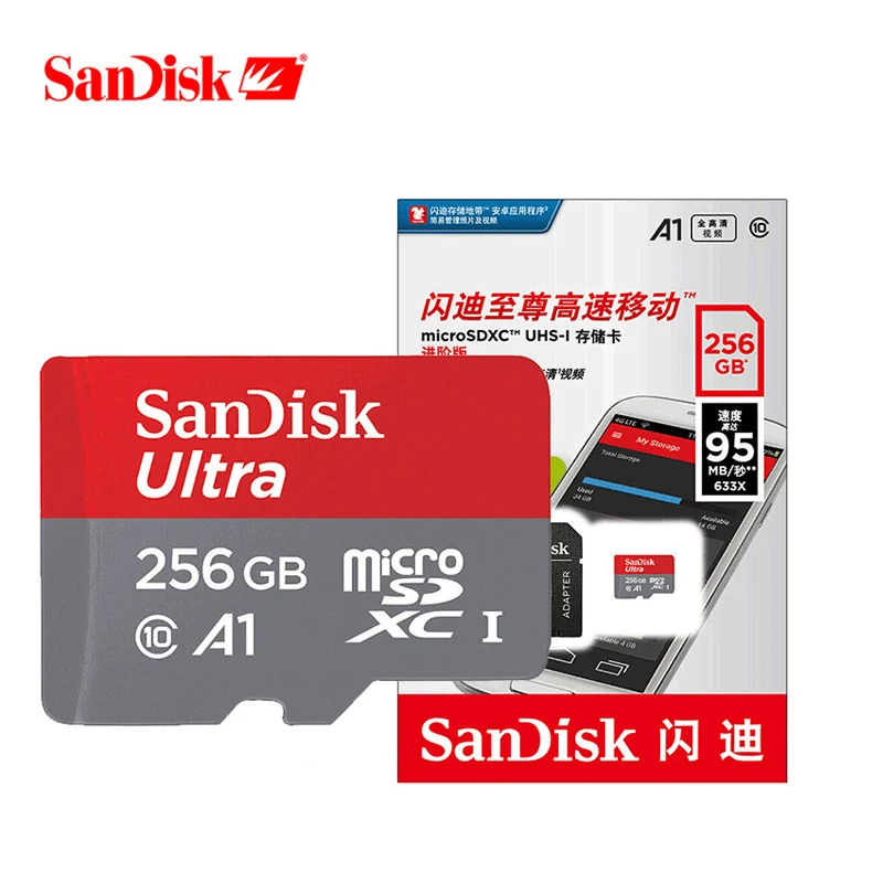 Micro sd карта памяти SanDisk класс 10 200 ГБ 128 256 400 гб | Компьютеры и офис