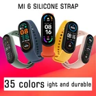 Официальный оригинальный силиконовый ремешок для Xiaomi MI Band 6, сменный Браслет для MI Band 6, резиновый ремешок для часов, аксессуары