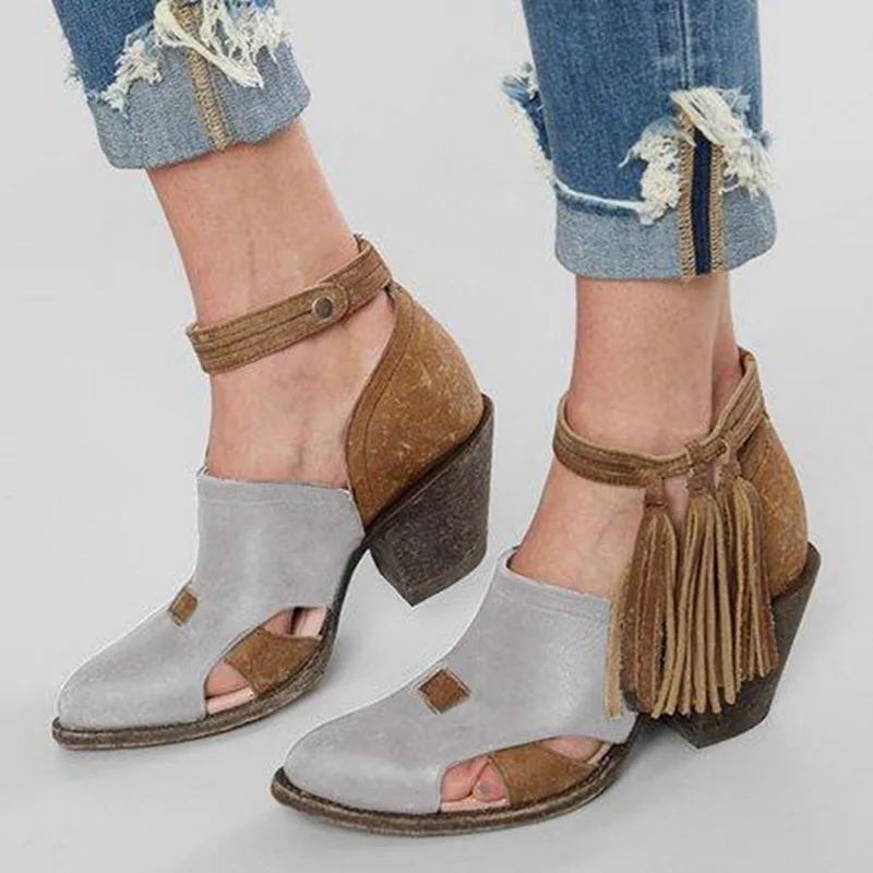 Vertvie ковбойские ботильоны для женщин в стиле ретро короткие ботинки на высоком