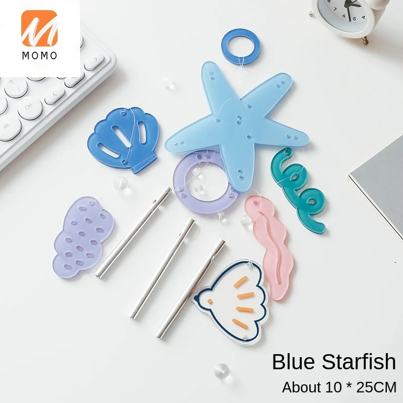 

Miscellaneous Fresh Simple Acrylic Home Decoration Door Ornaments Hanging Decoration Shell Starfish Wind Chimes Gift
