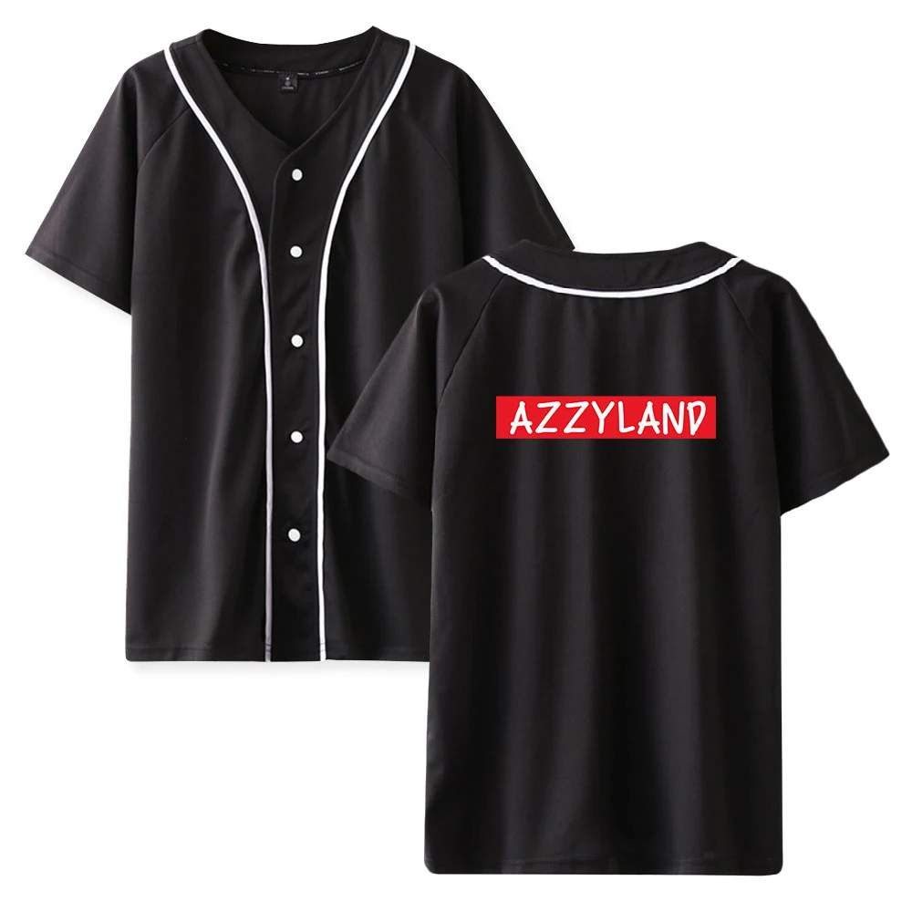 

WAWNI Azzyland Thin Baseball Uniform SingleBreasted Harajuku Cotton & Polyester Fashion Printing Hip Hop Tops Baseball Uniform