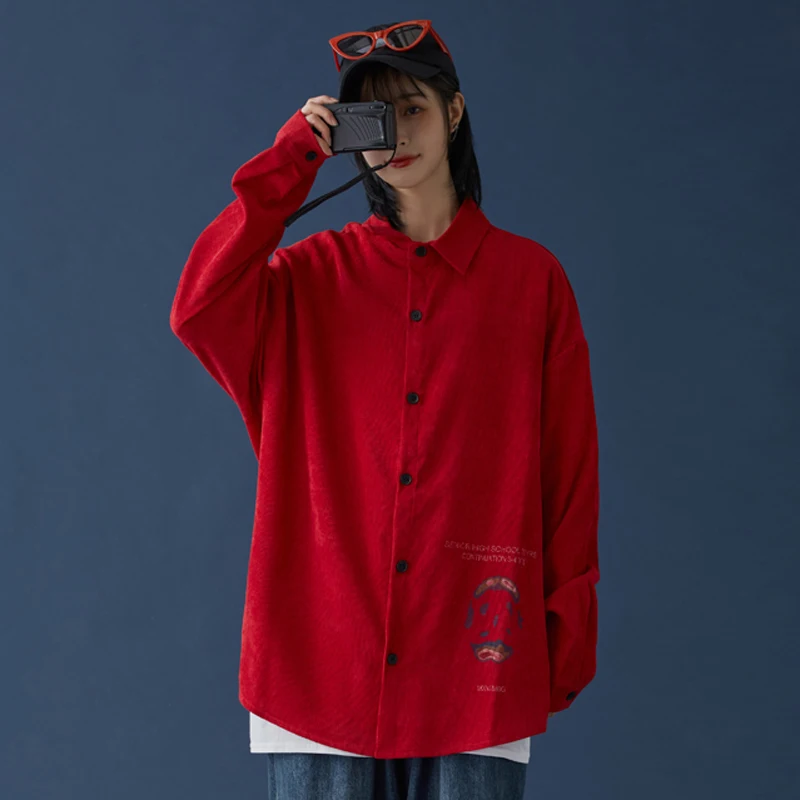 

Женские Фланелевые блузки и топы для девочек, детские комплекты со Размеры d рубашки для женщин Харадзюку уличная одежда размера плюс Разме...