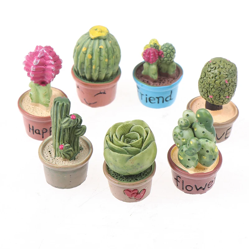 

1:12 Mini Miniature Home Decor Succulent Plants Miniature Green Plant In Pot For Dollhouse Furniture Decoration Furniture Toy