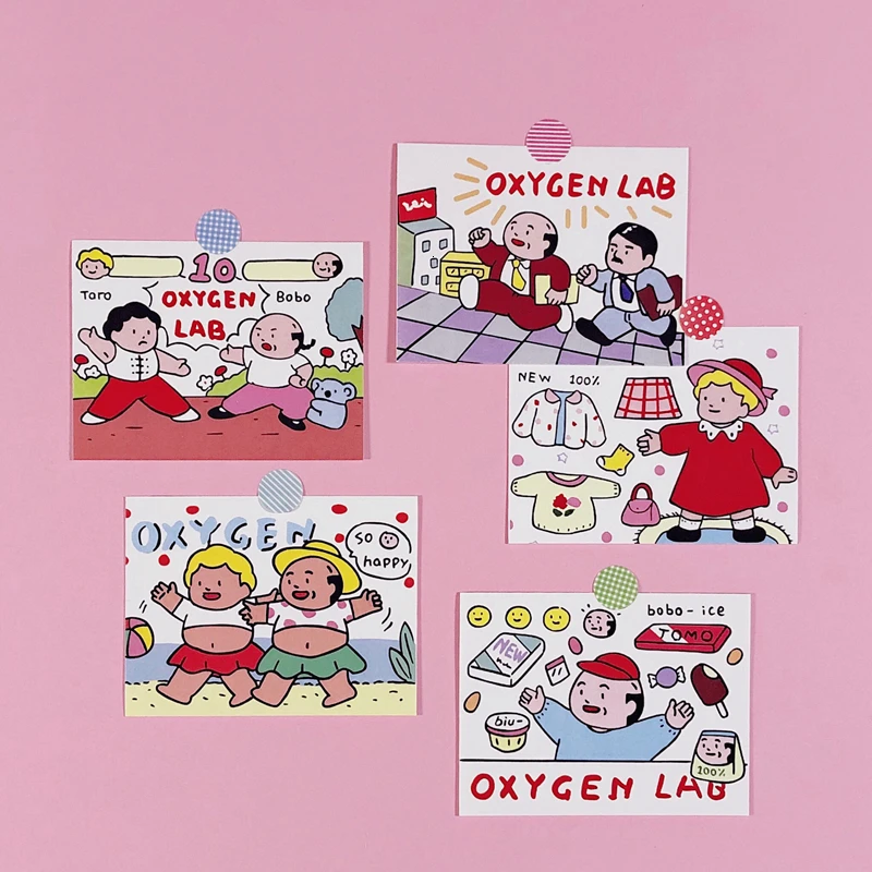 В японском стиле ретро комиксов негабаритные прекрасные карты украшение для