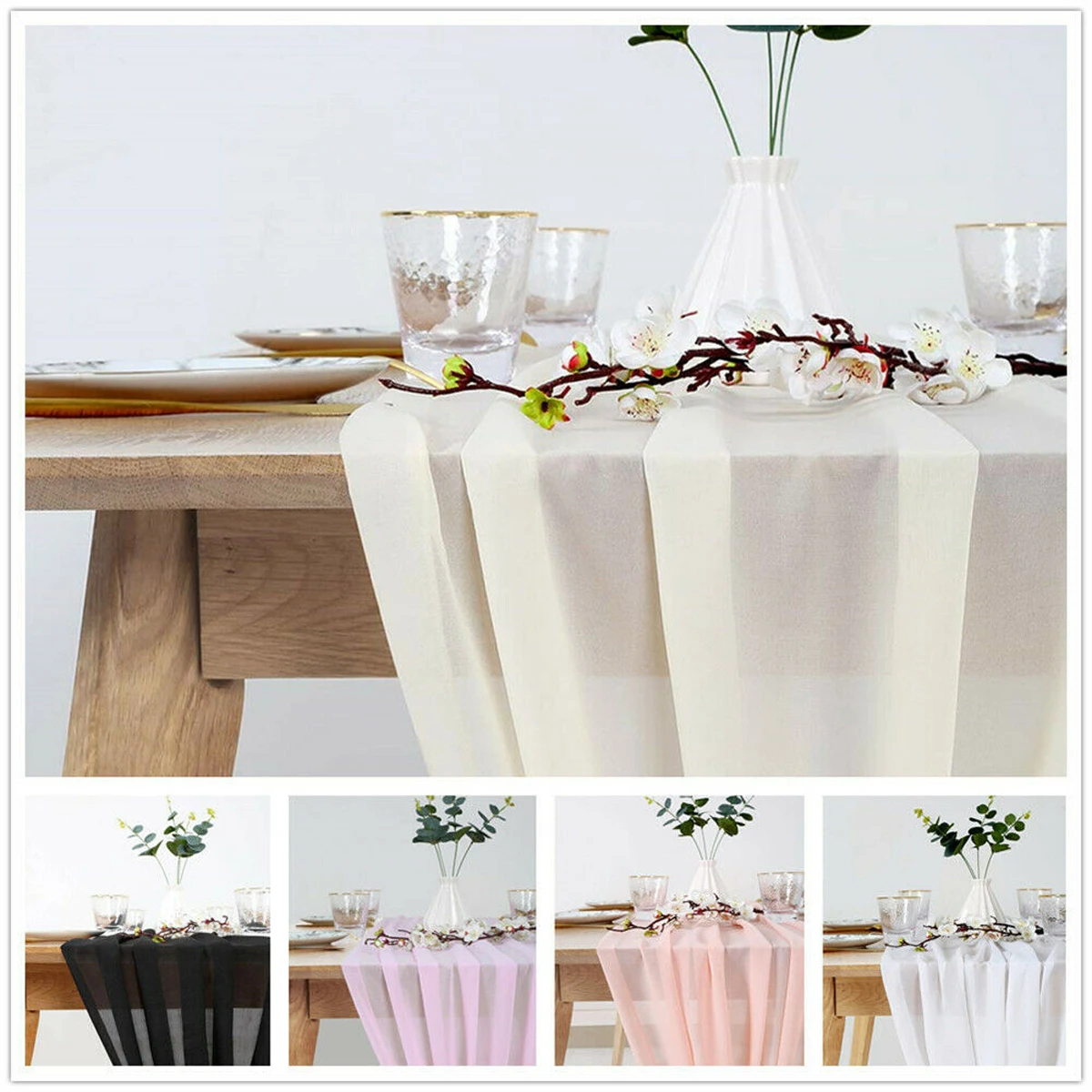 30x305 см) приталенный смокинг брендовый модный белый свадебный шифон Настольная