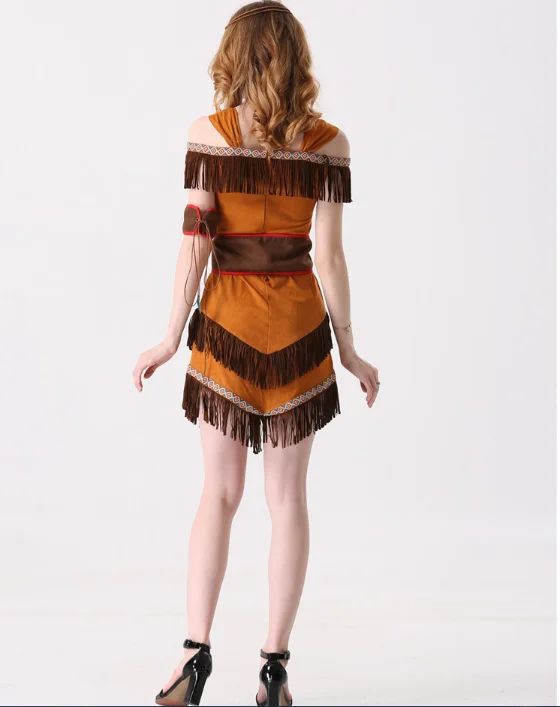 Маскарадный костюм для ролевых игр принцессы богини племени индейцев на