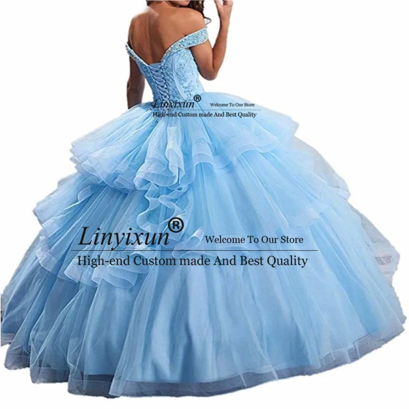 Красные платья с вышивкой для Quinceanera 2020 из тюля бисером и кристаллами 15-летних