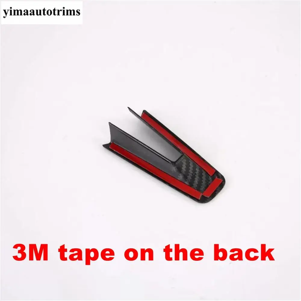

Steering Wheel Decoration Strip Accessories Interior Cover Trim Fit For Mazda 3 Hatchback Sedan 2019 2020 ABS Carbon Fiber Look