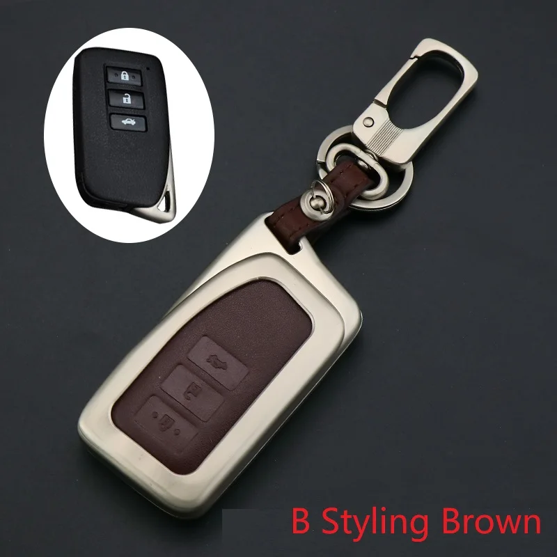 Чехол для автомобильного ключа из цинкового сплава и кожи Lexus RX IS ES NX GS GX LX 300 330 350 200