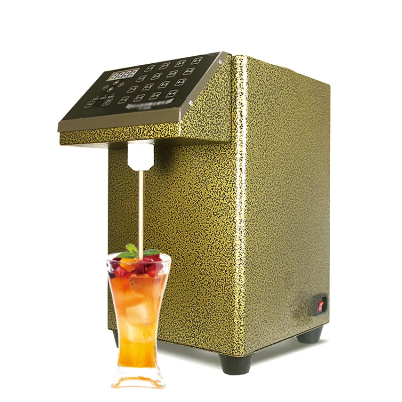 

CE golden electric automatic sugar syrup dispenser/fructose dispenser machine/bubble milk tea quantitative sugar dispenser