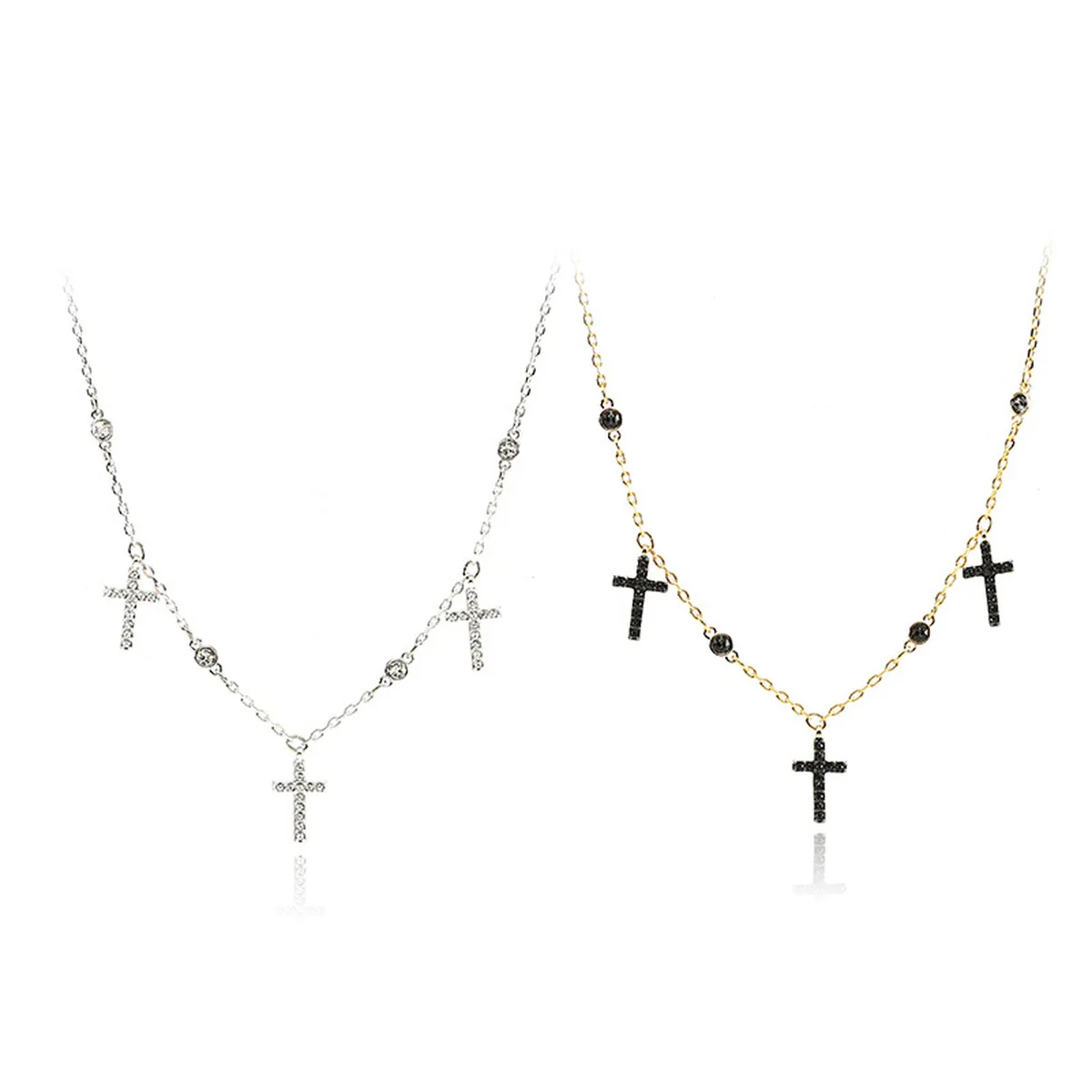 

2020 fashion jewelry high quality SWA new, fashion cross modeling clavicle Chain Charm women's Necklace