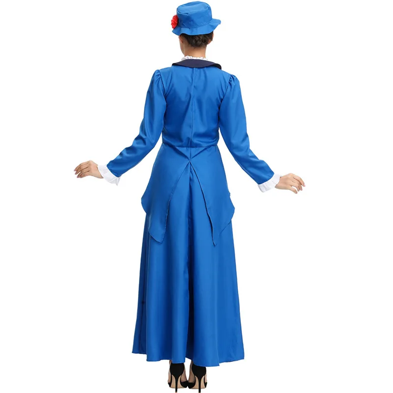 Косплей Персонаж Фильма Магия няня Британский ласточкин хвост платье