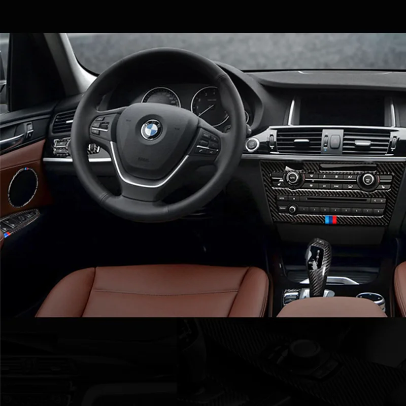 Углеродное волокно для BMW X3 X4 F25 F26 Автомобильный интерьер переключатель передач