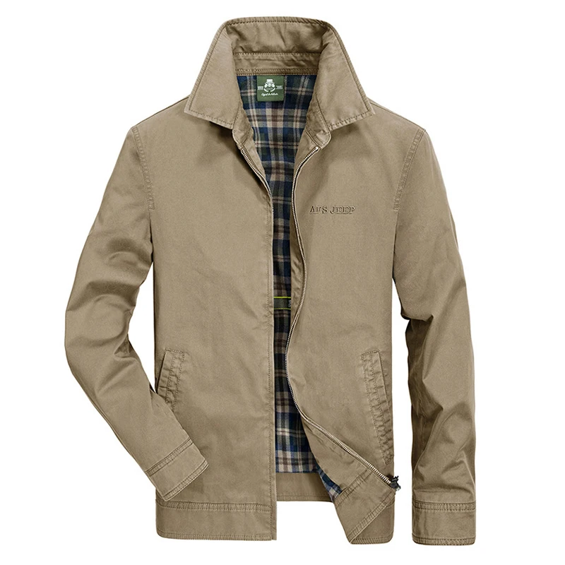 Бренд Демисезонный куртка Для мужчин военные хлопковая пальто мужской плюс