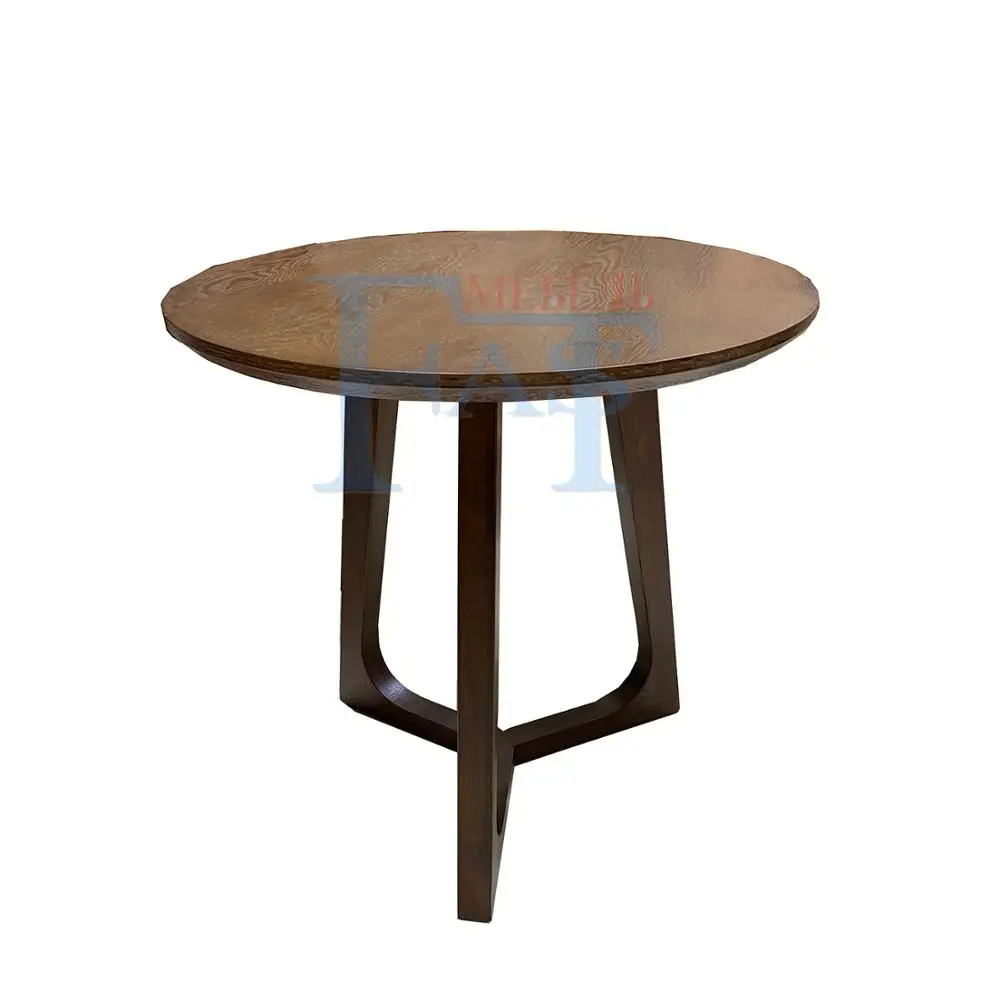 Круглый журнальный столик кухонный стол деревянный с Буковые ножки МДФ Высокое