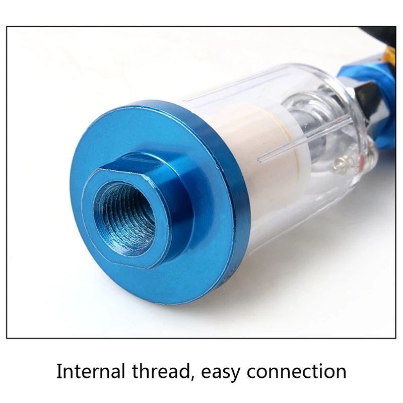 

Water Oil Separator Filter Inlet and Outlet Air Compressor Fitting with Pressure Regulator for Spray Tool Fitting