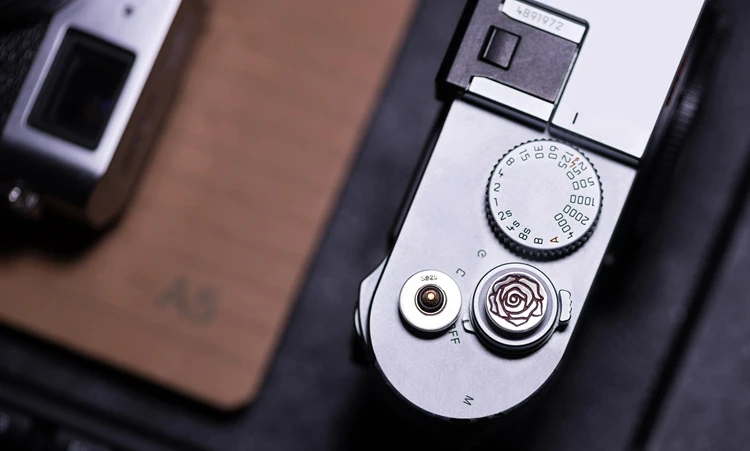 Оригинальная Серебряная+ латунная кнопка спуска затвора для камеры Fujifilm X100F XPRO2 XE3 XT3/X10/X20/X30 Leica M1/M2