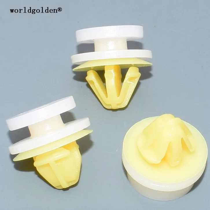 Worldgolden, 100 шт., автомобильные крепежные элементы, зажим Weel-arch для GM #93176656,4414720 LANDROVER # DYC101420 RENAULT # 770307736B