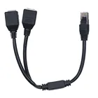 Разветвитель с 1 на 2 разъемами для локальной сети Ethernet RJ45
