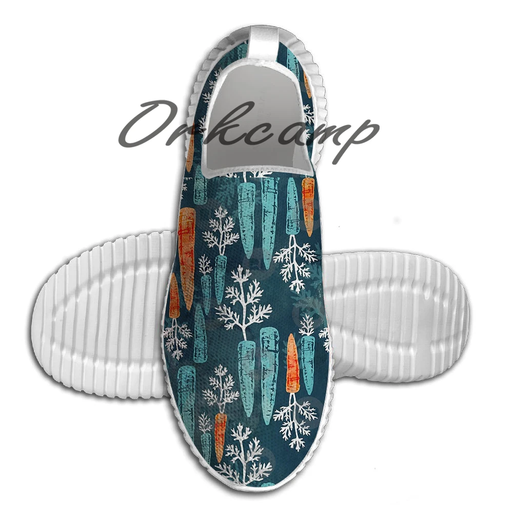 

Sport Running Shoes Watercolor carrot repeat Light Weight Walking Shoes Breathable Mesh Yoga Shoes