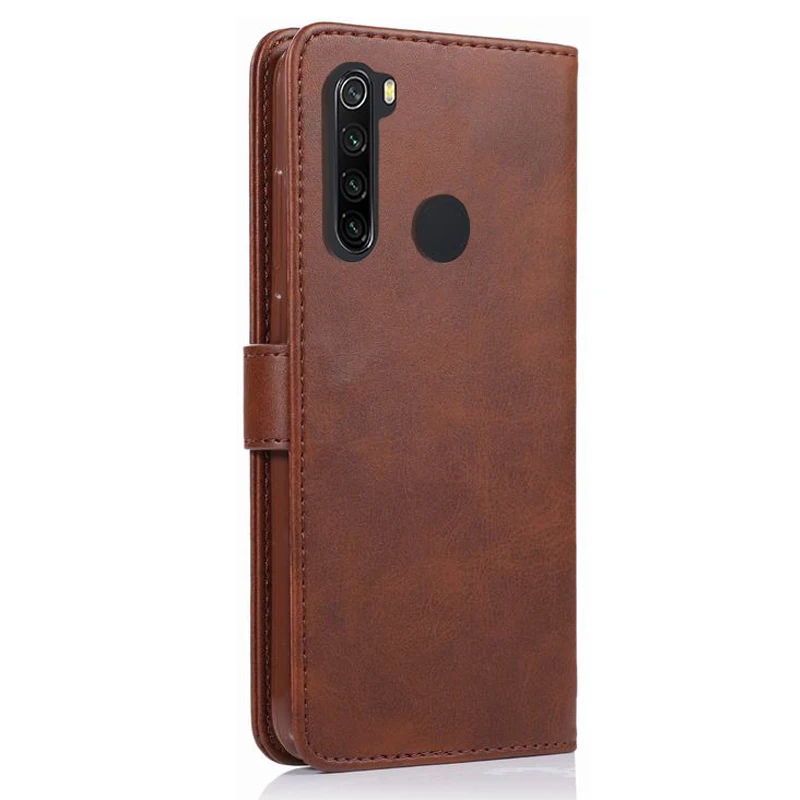 Чехлы для Xiaomi Redmi Note 8 T чехол Магнитный Флип Ретро стиль простой кошелек подставка