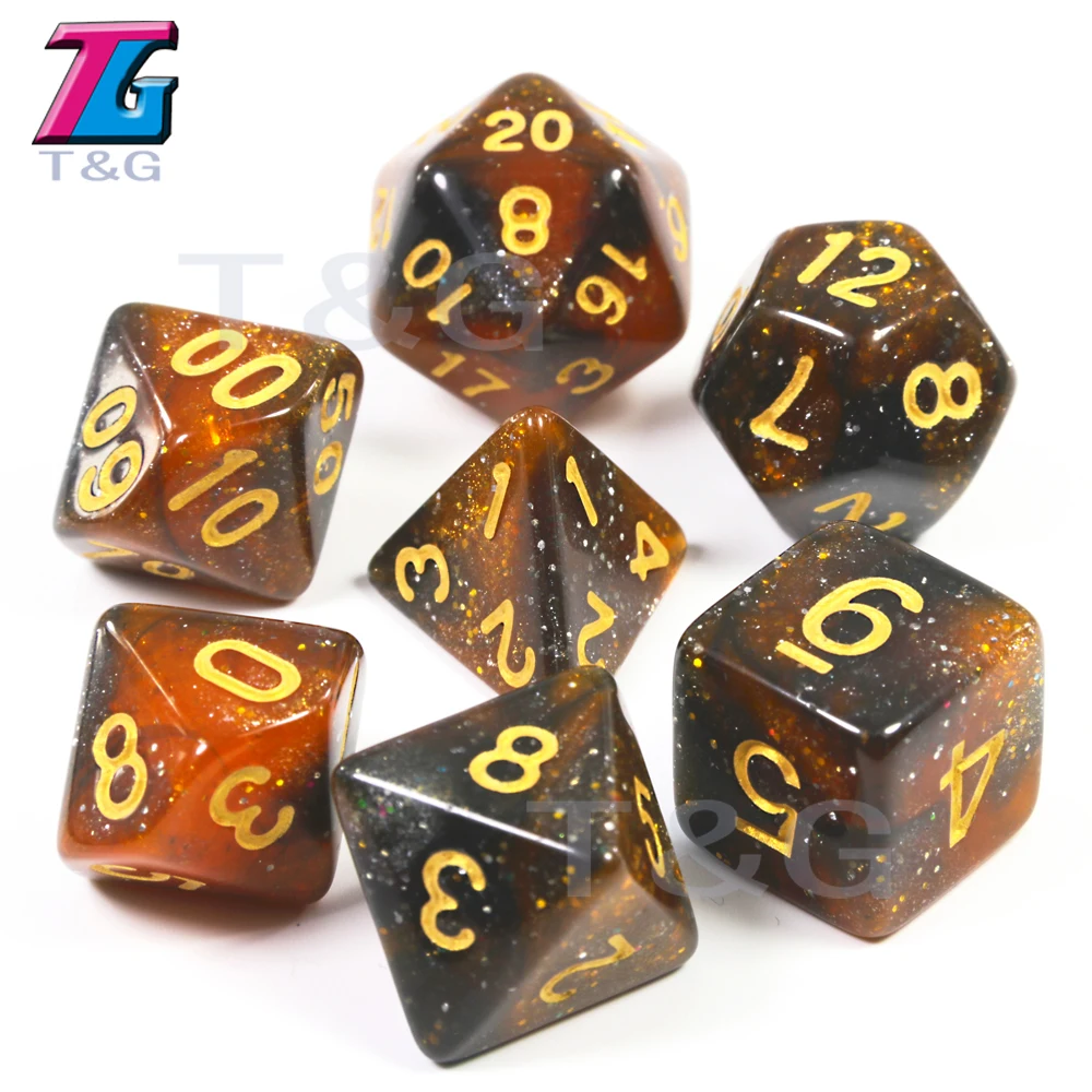 Супер Вселенная Галактика кости набор D4 D20 DND настольная игра аксессуары новейшие