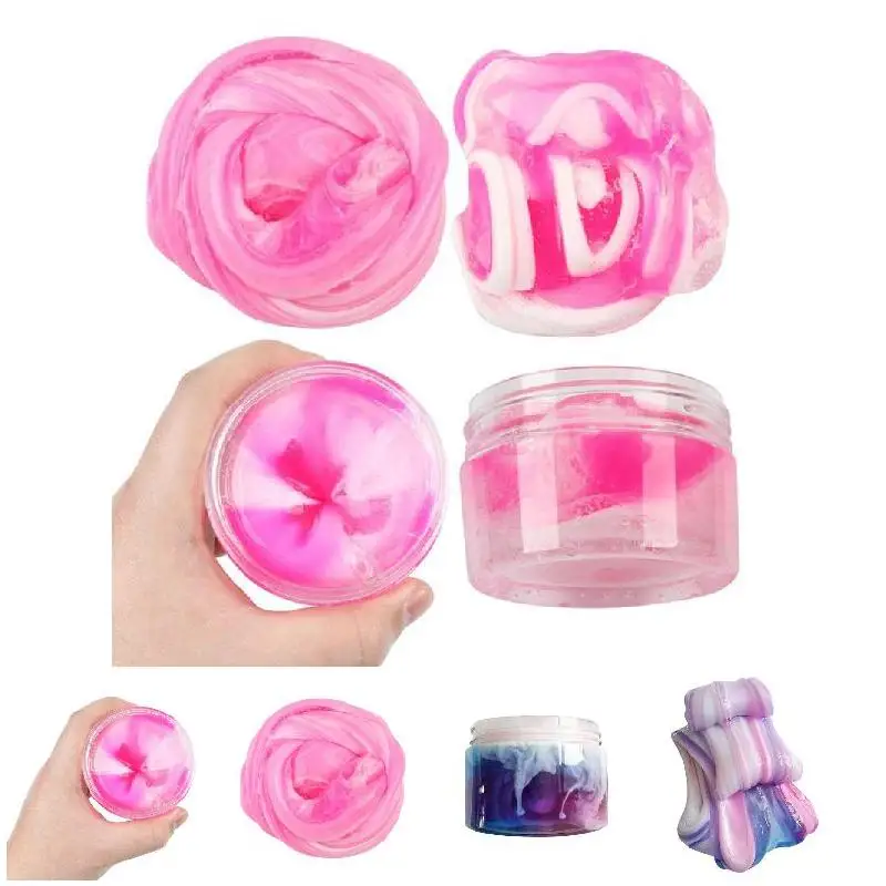 

DIY Slime Clay Floam Colorful Stress Relief Kids Toy Sludge Mud Clay Plasticine Gifts 60ml/100ml LBV