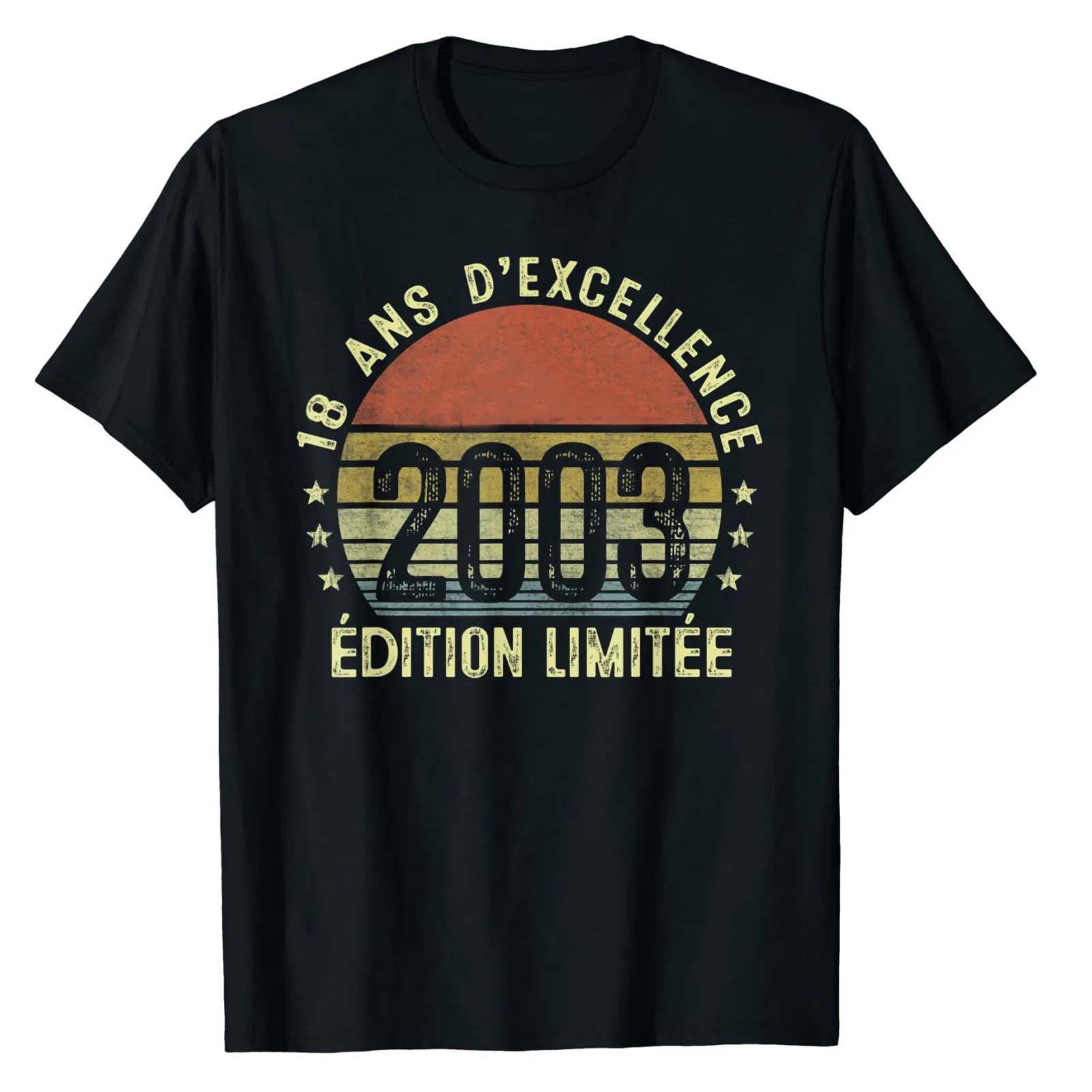 Мужские Винтажные 18 ноября 2003 года футболки для дня рождения лет подарок