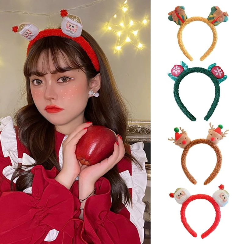 Новый стиль Искусственный Санта Клаус ободок для волос Рождественский Снеговик -