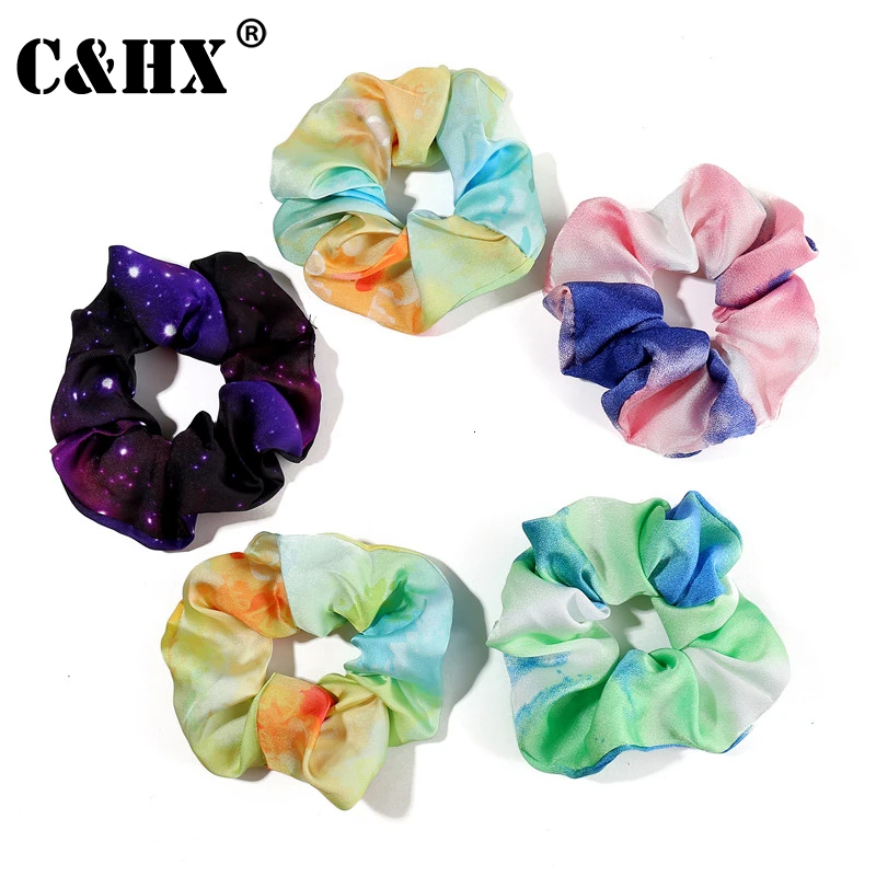 Корейские эластичные резинки для волос женщин аксессуары модные красочные с