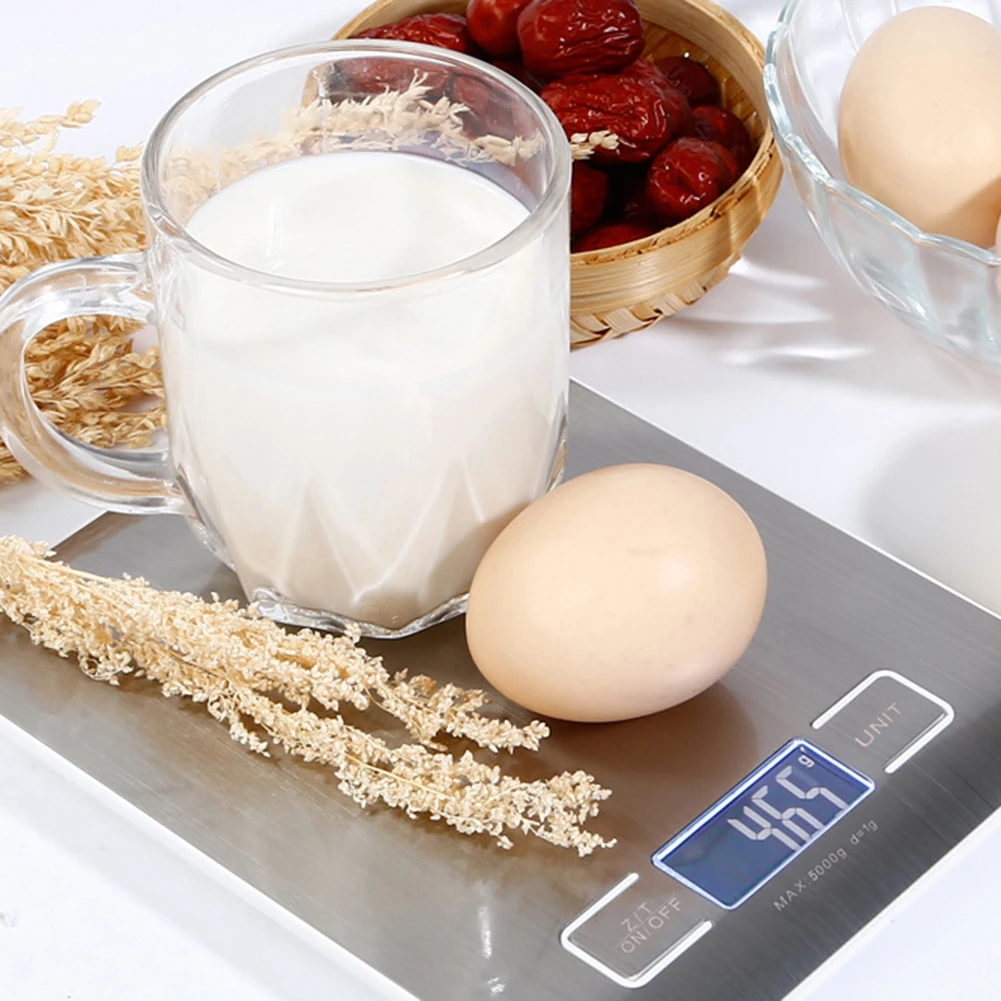 Портативный 5/10 кг Электронные весы Кухня продукты муки выпечки Пособия по