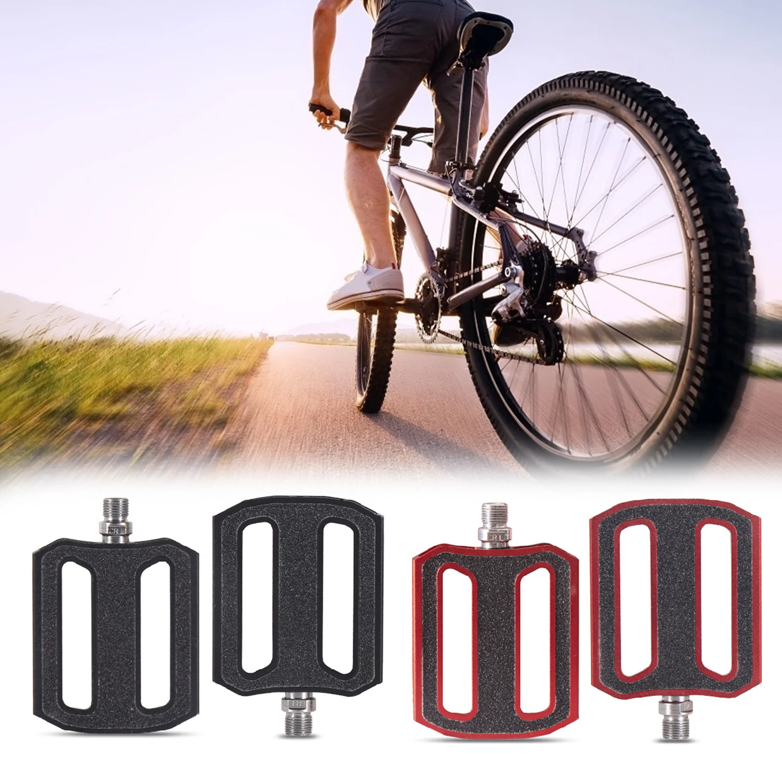

Bike Pedals Aluminum Alloy Sealed Bearing Pedals MTB Road Bike Double-sided Matte Non Slip Pedals For Cycling Bike Outgoing