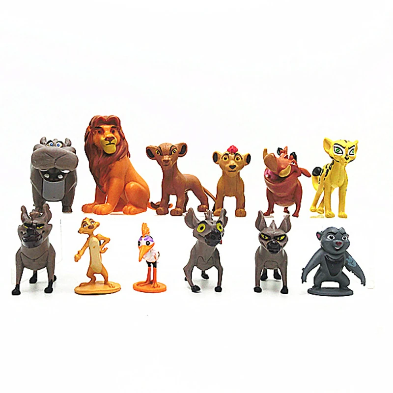 

Disney 12Pcs/set Anime The Lion King Figure The Lion King Simba Action Collectible Model Decorations Doll Toys for Children